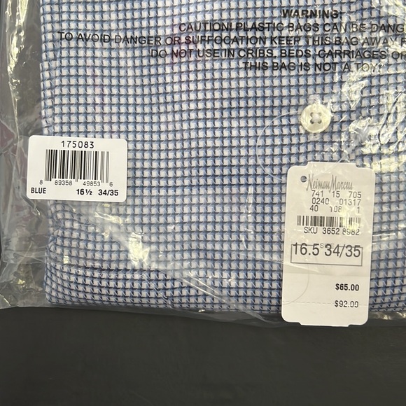 Neiman Marcus Mens Dress Shirt (New) #386 - Picture 3 of 5